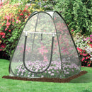 Mini Serra da Giardino Pieghevole 87x87x75 cm in PVC Trasparente-2