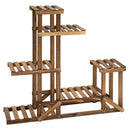 Scaffale Portavasi 6 Livelli 98x28x96,5 cm in Legno di Abete-1