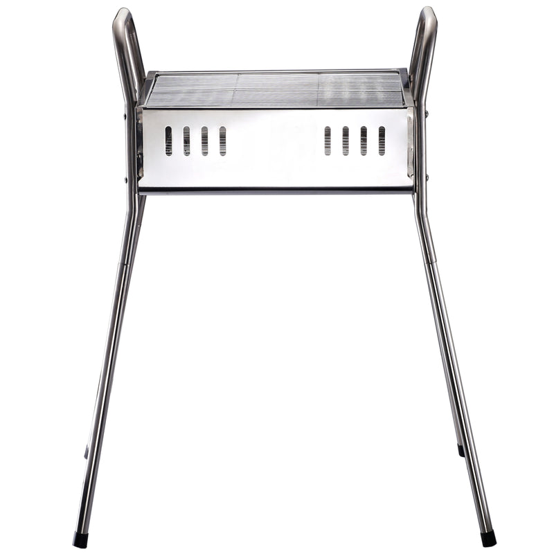 Barbecue a Carbone Carbonella in Acciaio Portatile 63x44x80 cm  Akela-3