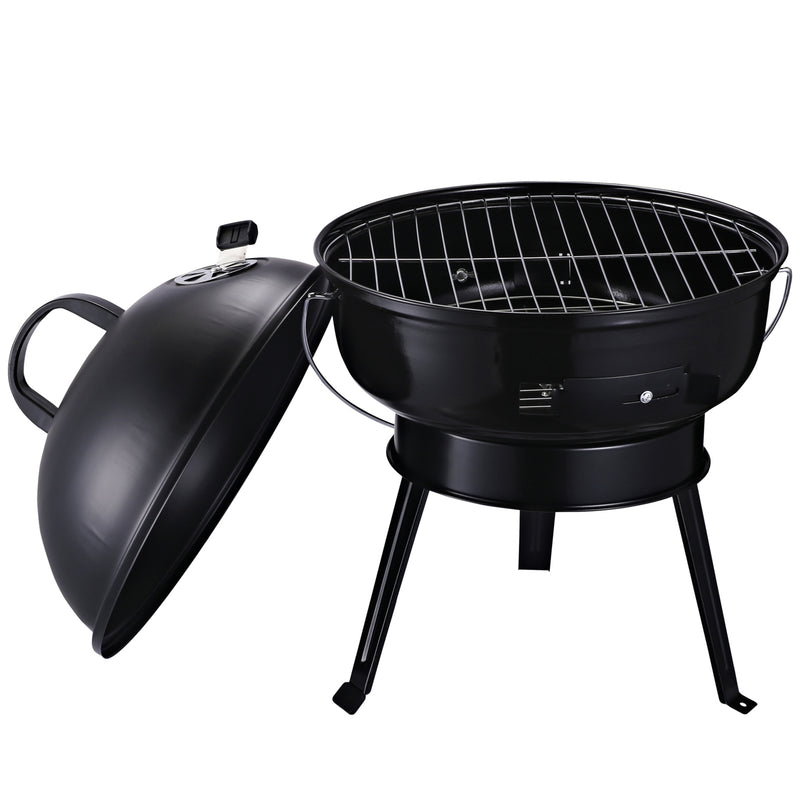 Barbecue a Carbone Carbonella Portatile da Tavolo Ø36,5x54 cm  Tiny-1