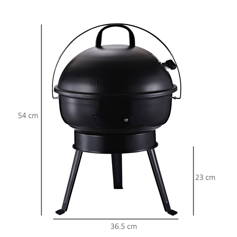 Barbecue a Carbone Carbonella Portatile da Tavolo Ø36,5x54 cm  Tiny-3