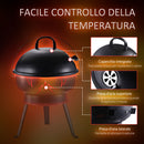 Barbecue a Carbone Carbonella Portatile da Tavolo Ø36,5x54 cm  Tiny-5