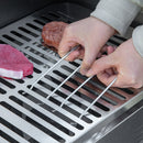 Barbecue a Carbone Carbonella 118x32x90 cm in Acciaio Inox e Metallo Nero-7