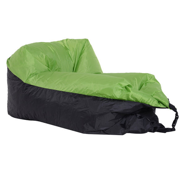 Air Sofa Lit Gonflable Sans Pompe Vert 105x70x62 cm sconto