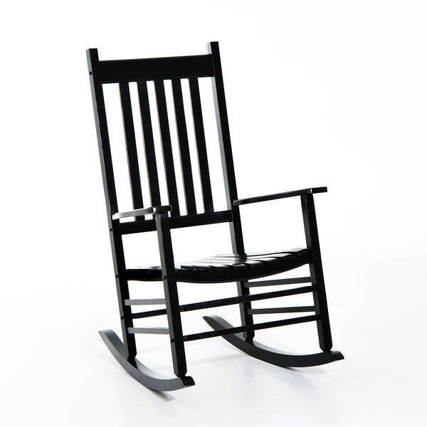 online Chaise à bascule en bois 69x86x115 cm Noir