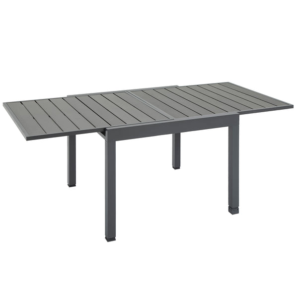 online Table de Jardin Extensible 180x90x73 cm en Plastique et Aluminium Gris