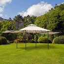 Gazebo da Giardino 3x3 m con Doppio Tetto e Laterali Estensibili  Wide-2