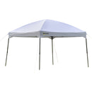 Gazebo da Giardino Pieghevole 3x3m in Tessuto Oxford Bianco-1