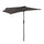 Demi Parasol de Jardin 269x138x236 cm en Métal et Polyester Gris