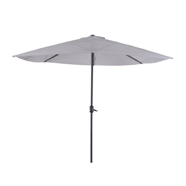 Parasol de jardin en aluminium 2,95x2,50m avec manivelle grise acquista