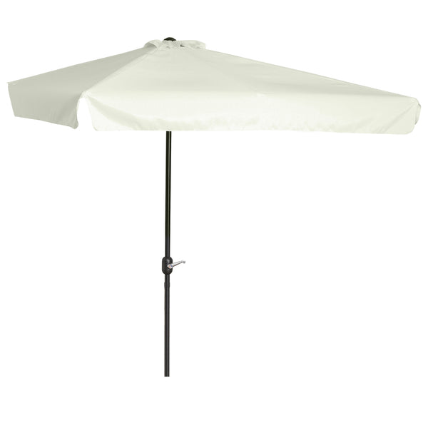 Demi Parasol de Jardin 230x130x249 cm en Métal et Polyester Crème online