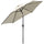 Parasol de jardin en aluminium Ø2,7x2,35m inclinable Blanc