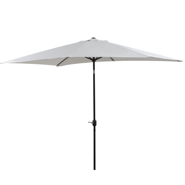 prezzo Parasol de jardin rectangulaire en aluminium 2x3m Beach Cream White