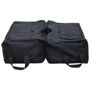 Set 2 Pezzi Base per Ombrellone da Giardino Riempibile 25 Kg Tessuto Oxford Nero 50x50x18 cm -4