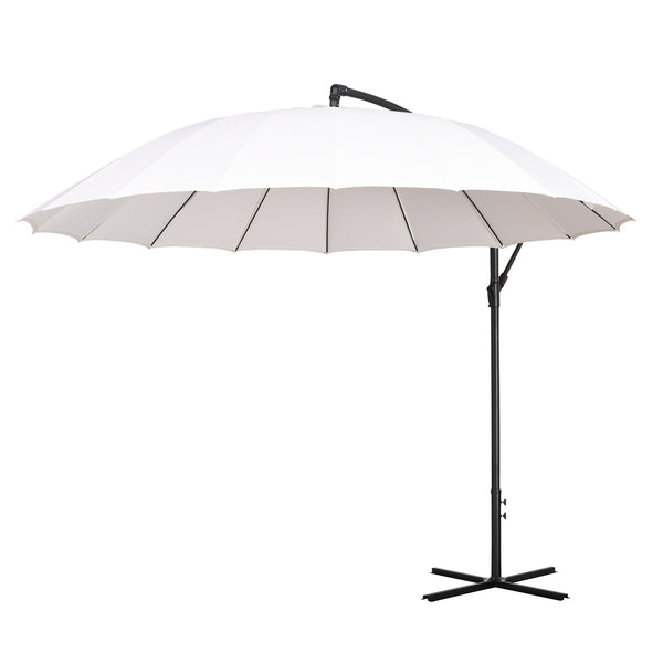 acquista Parasol de Jardin Ø2,96m en Métal et Polyester Crème