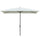 Parasol de jardin 2x3 m Mât Ø38 mm en Aluminium et Polyester Beige