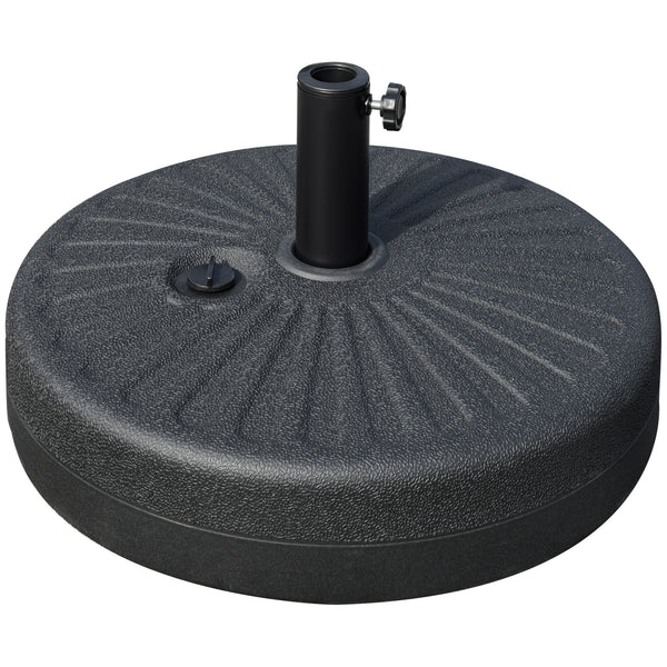 Base pour parasol de jardin Ø51x28 cm en Polyéthylène Noir sconto