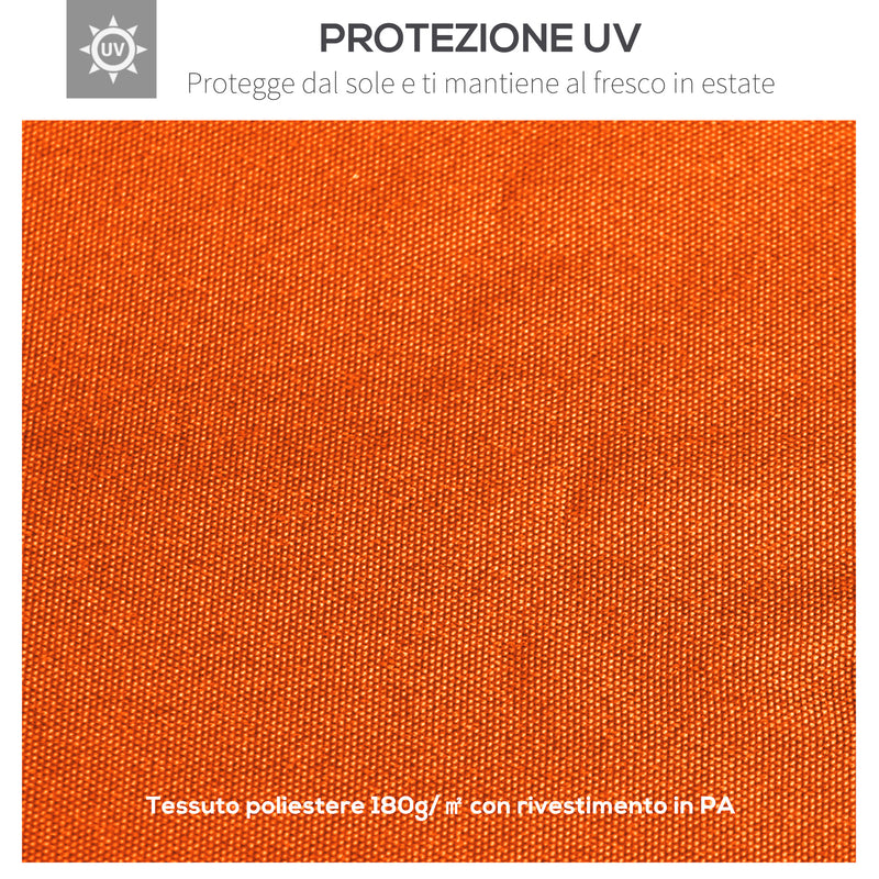 Tetto di Ricambio per Gazebo da Giardino 3x3 m in Poliestere  Morgan Arancione-4