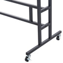 Stander Appendiabiti Nero 101x50.5x118-140 cm -10