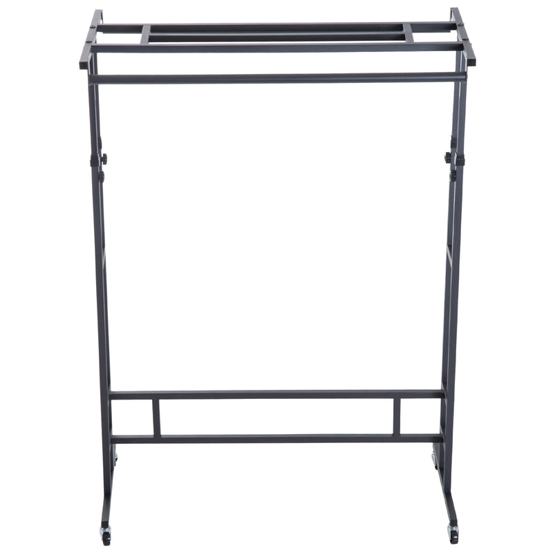 Stander Appendiabiti Nero 101x50.5x118-140 cm -6