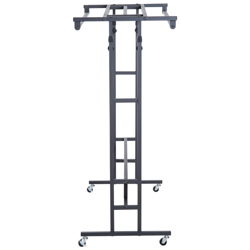 Stander Appendiabiti Nero 101x50.5x118-140 cm -8