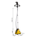 Stiratrice a Vapore Verticale Professionale 1.4L 1800W Giallo -3