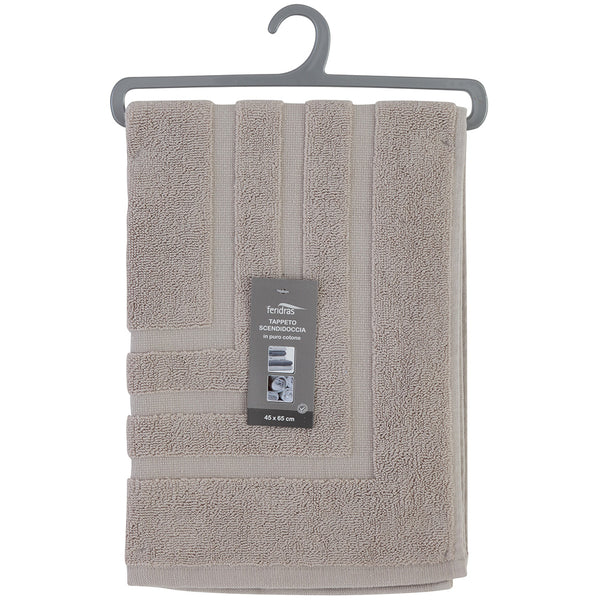 Tapis de douche en éponge de coton sable 46x65 cm Feridras prezzo