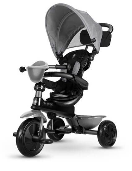 acquista Tricycle à pousser pour enfants avec poignée réglable Qplay Cosy Grey