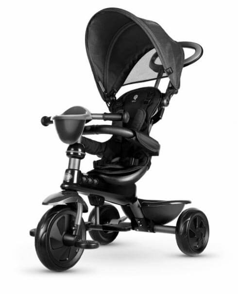 Tricycle à Pousser pour Enfants avec Poignée Réglable Qplay Cosy Noir online