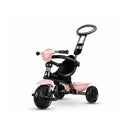 Triciclo a Spinta per Bambini con Maniglione Direzionabile Qplay Cosy Rosa-3