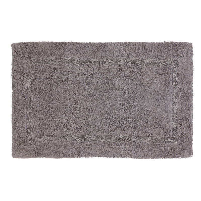 Tappeto Bagno in Cotone con Antiscivolo Grigio Feridras Frame-2