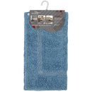 Tappeto Bagno in Cotone con Antiscivolo Azzurro Feridras Frame-1