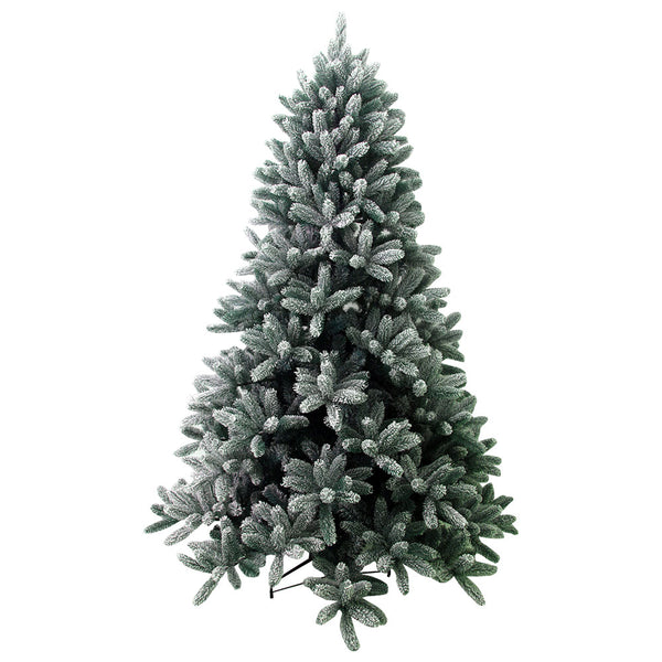 Sapin de Noël Artificiel Cortina Neige Recouvert d'Effet Neige 1352 Branches Hauteur 210cm sconto