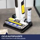 Aspirapolvere Lavapavimenti Senza Fili Wet & Dry Scopa Elettrica con 2 Serbatoi Bianco-7