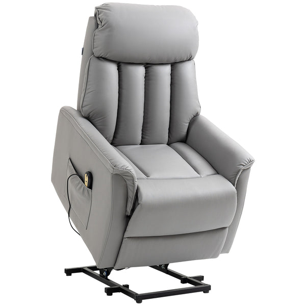 online Fauteuil élévateur électrique 80x94x104 cm en simili cuir gris