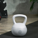 Kettlebell per Allenamento 12 Kg in PVC e Sabbia Metallica Grigio-8