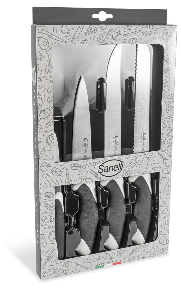 prezzo Ensemble de couteaux de cuisine 4 pièces avec manche antidérapant Sanelli Sakura