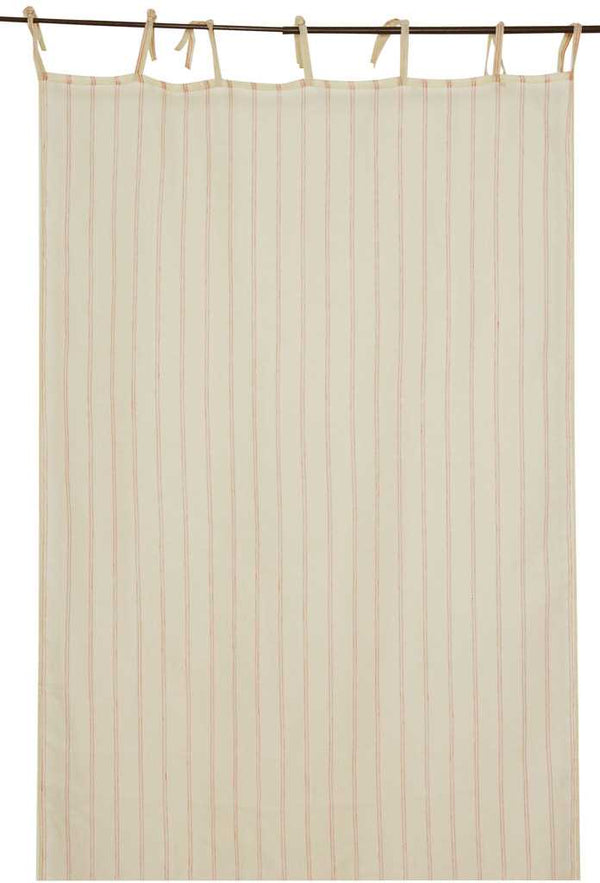 Rideau sable lignes rouges 140x260 cm acquista