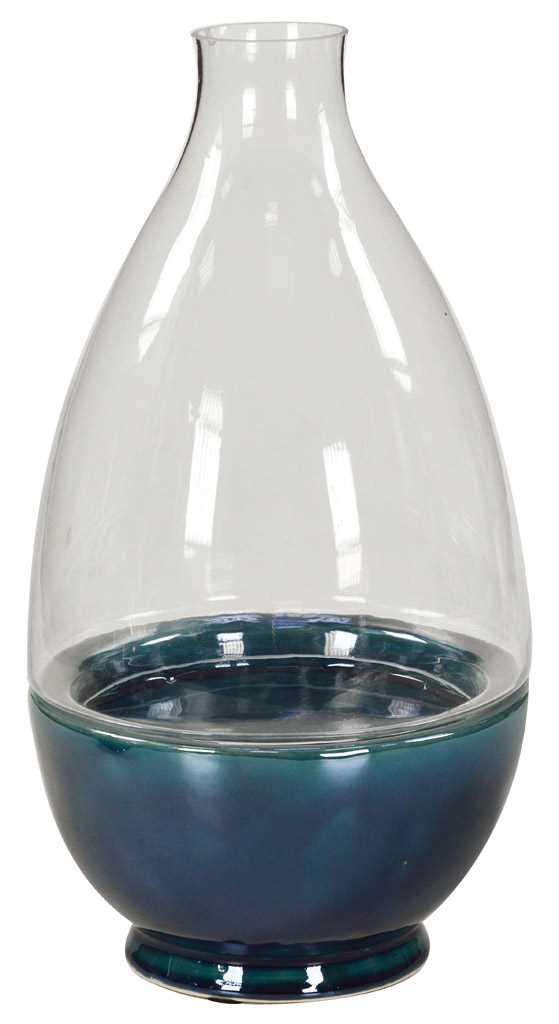 Vase bol haut avec verre cm Ø20xh38 acquista