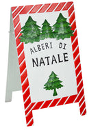 Targa alberi di natale cm 58x35xh 97-2