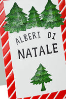 Targa alberi di natale cm 58x35xh 97-3