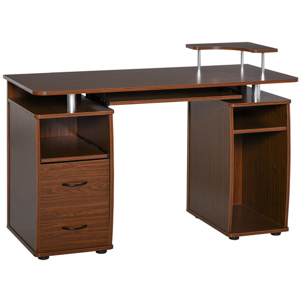 online Support pour ordinateur de bureau 120x55x85 cm en bois de noyer brun