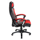 Sedia da Gaming Massaggiante e Riscaldante Rosso e Nero 68x69x108-117 cm -5