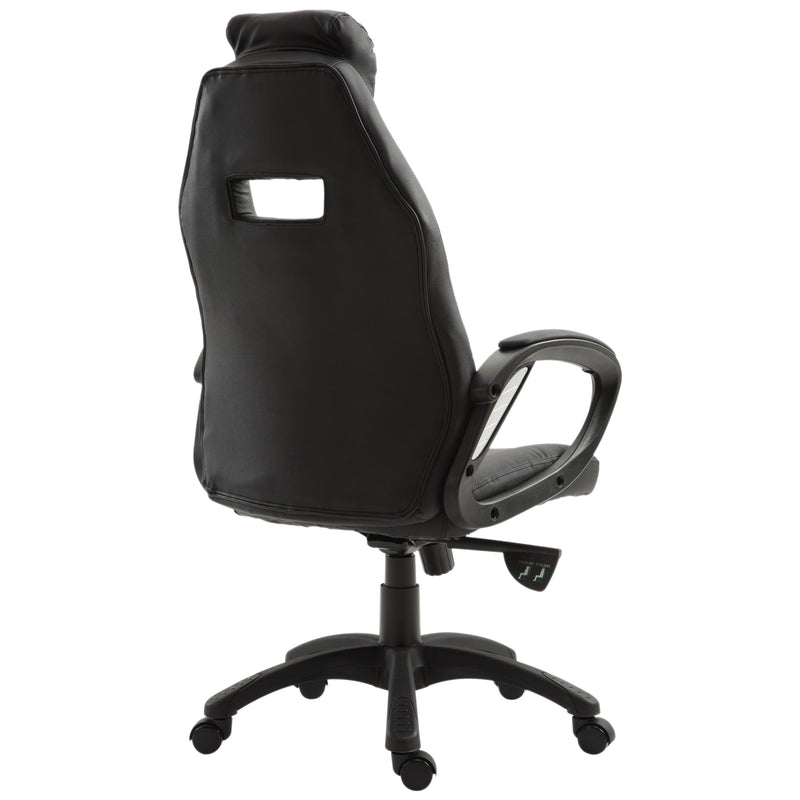 Sedia da Gaming Ergonomica Girevole Nero Altezza Regolabile -4