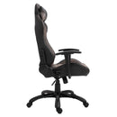 Sedia da Gaming Ergonomica in Similpelle  Marrone e Nero-3