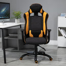 Sedia da Gaming Ergonomica in Poliestere  Giallo e Nero-2