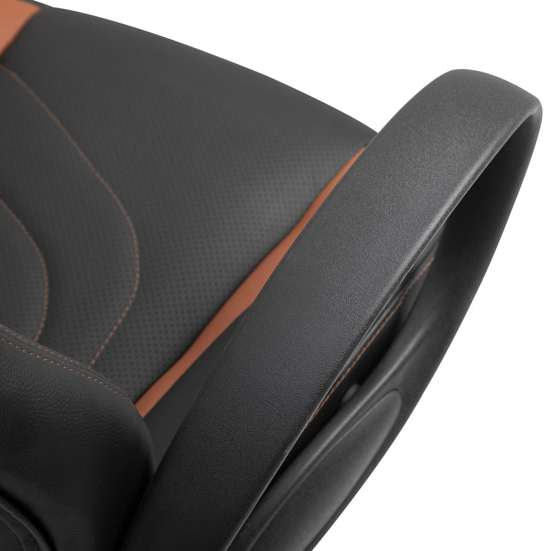 Sedia da Gaming Ergonomica in Similpelle  Marrone e Nera-7