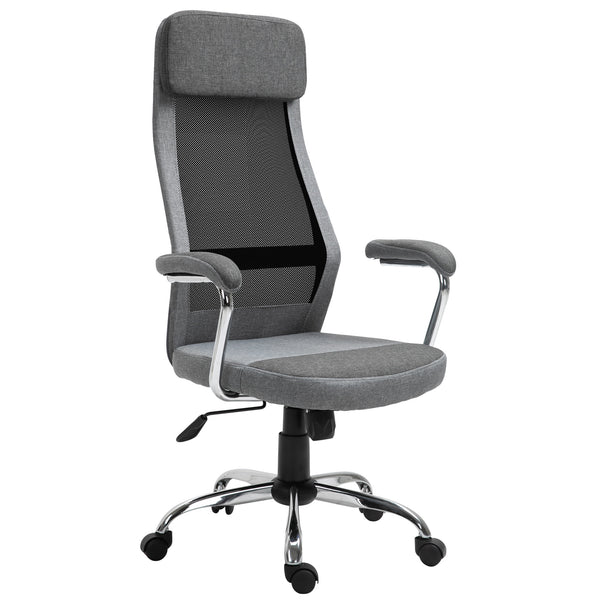 Chaise de bureau exécutive en tissu maillé gris online