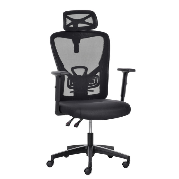 Fauteuil de bureau exécutif en tissu noir acquista