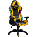 Sedia da Gaming Ergonomica 71,5x65x121-129 cm in Similpelle Multicolore-1